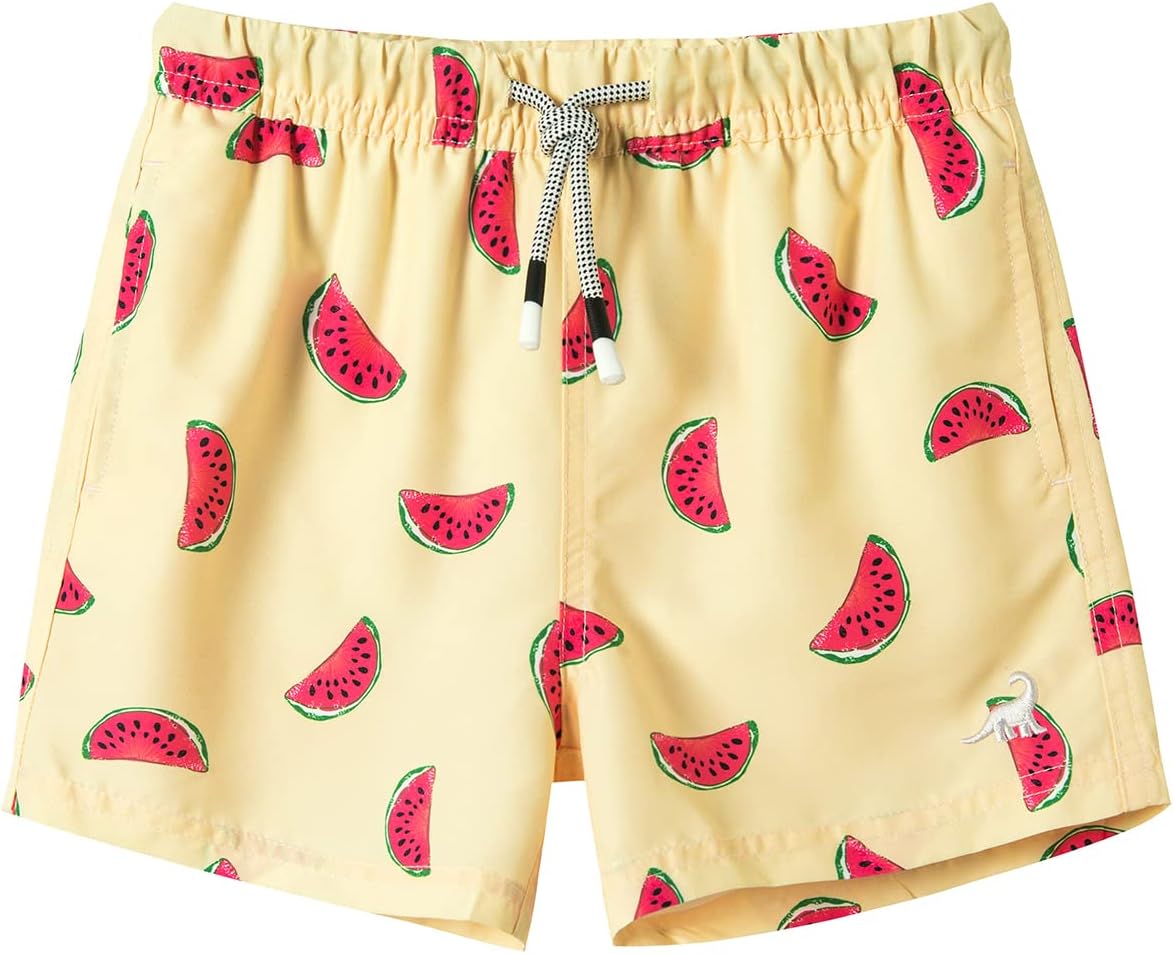 Surfcuz Little Boys Swim Trunks - UPF 50+ Quick Dry Beach Shorts for Toddlers