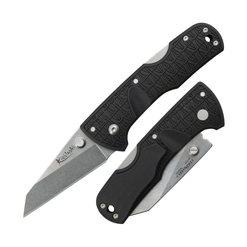 Cold Steel Kiridashi 2.5" 4034SS Sheepsfoot Blade 4" Griv-Ex Handle Everyday Carry Utility Tactical Folding Knife, Boxed