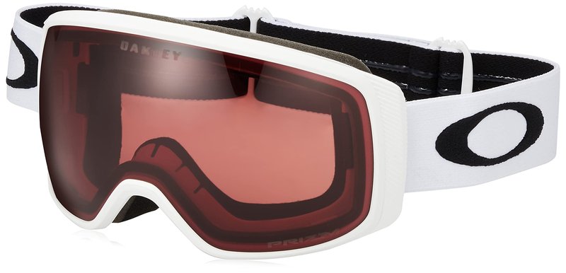 Oakley Flight Tracker Medium Matte White w Prizm Garnet Snow Goggle