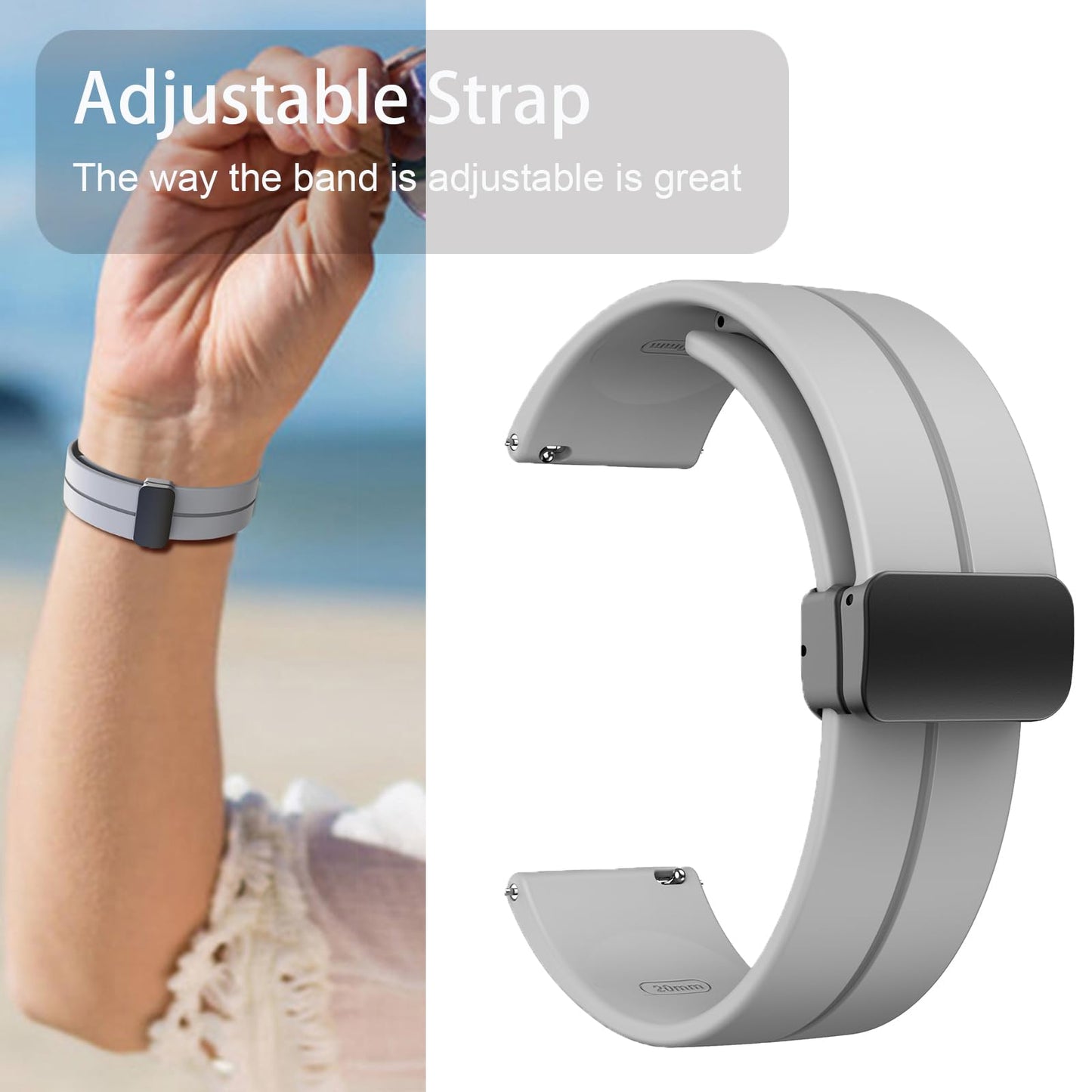 Lamshaw Compatible wit CMF Watch 3 Pro Band, Soft Silicone Sport Wristband Replacement Straps Compatible for CMF Watch Pro 1, 2, 3 Pro Smartwatch