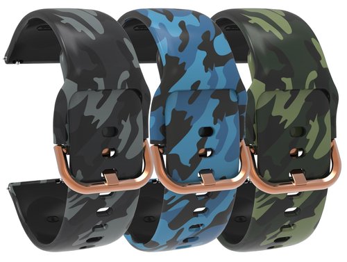 TenCloud Band Compatible with Cosmo JrTrack 5 /JrTrack5/4/3/2 SE/2 Kids Smartwatch Silicone Wristband Camouflage