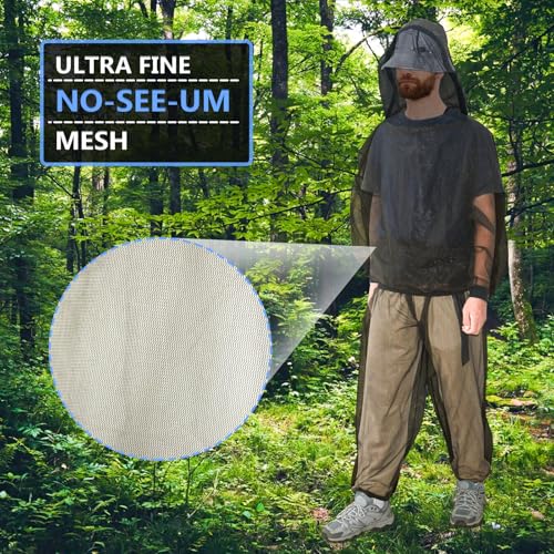 TUPI Mosquito Suit Jacket & Pants (Medium) Outdoor Insect Net Bodysuit