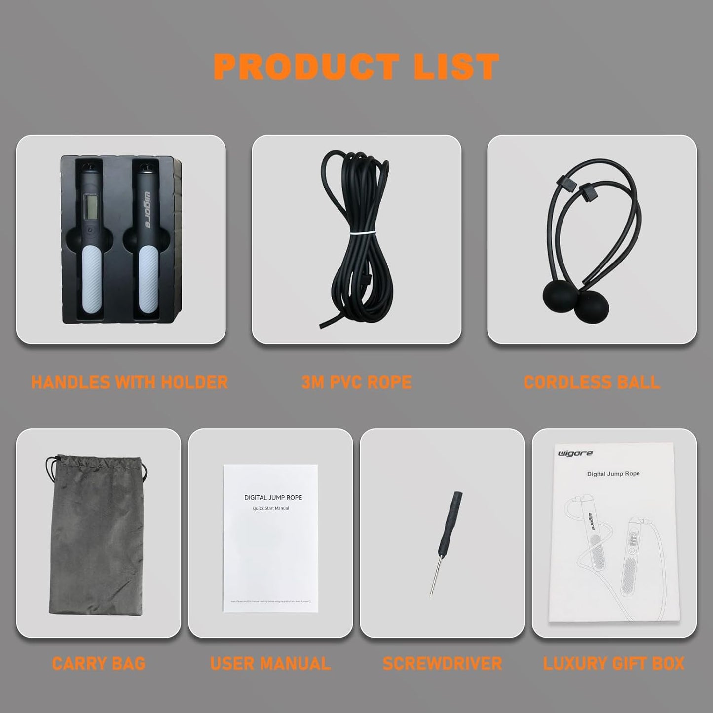 Skiennix Ropeless Jump Rope - Weighted Design with Counter for Indoor & Outdoor Fitness | All Ages