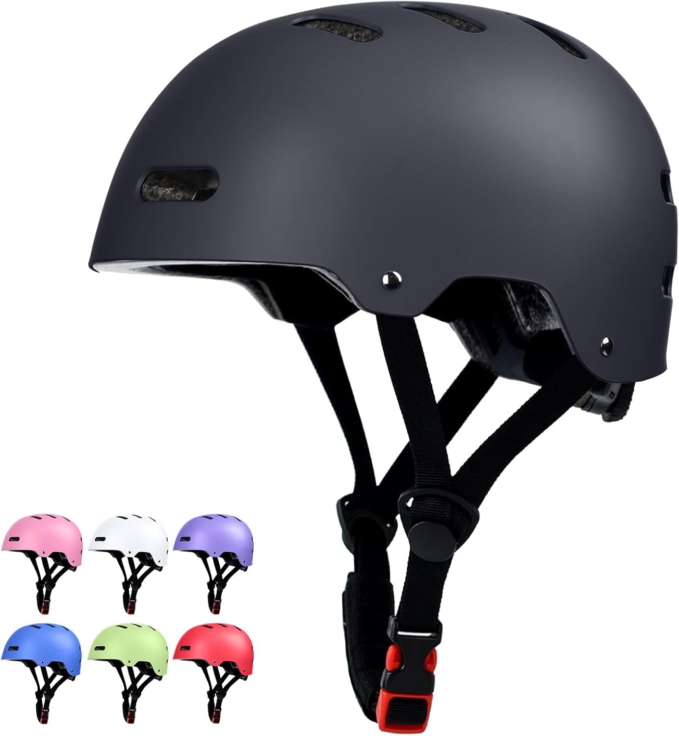 Skiennix Skateboard & Bike Helmet - Lightweight Adjustable Multi-Sport Protection for All Ages