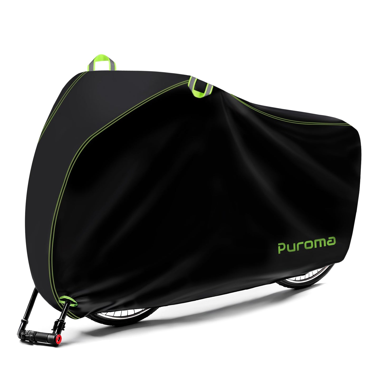 Puroma Bike Cover for 1/2/3 Bikes, 210D Waterproof Outdoor Storage Bicycle Covers Rain Sun UV Dust Wind Proof with Lock Hole for Mountain Road Electric Bike