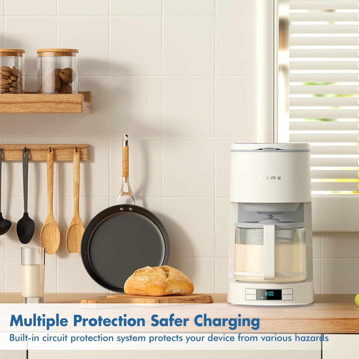 Micmi USB C Pd 65w Outlet Wall Dual High Speed Receptacle Smart Fast Charging Capability, Tamper Resistant Wall Plate Included UL Listed (4Pack, White, 65W USB c PD Outlet)