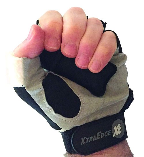 XtraEdge Weighted Gloves (Large Tight Fitting) - 1 Pound Each Glove for Faster Running, Sculpting and Cardio Aerobics