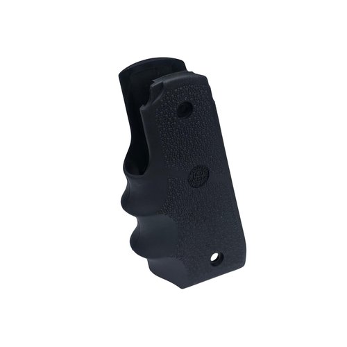 Hogue OverMolded Rubber Grip for Ruger MK IV MKIV 22/45 with Finger Grooves, Black - 79080