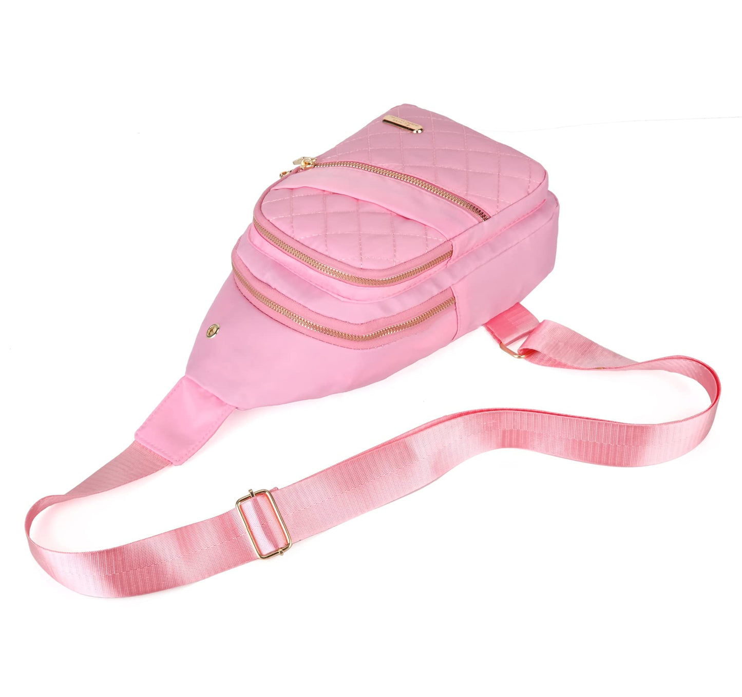AOSTIHOT Small Crossbody Bags Sling Bag for Women, Sling Backpack Chest Daypack Cross Body for Travel Casual Running Hiking Pink