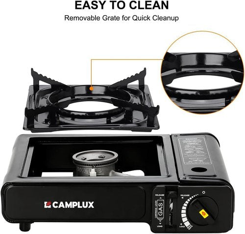 Camplux Dual Fuel Portable Camping Stove - Propane & Butane with Carrying Case | CSA Certified