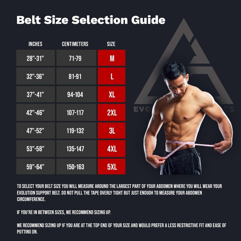 Evolution Athletics Weight Lifting Sport Belt for Strength Training, Powerlifting, or Deadlift, Features Thick Flexible Comfortable Neoprene, Reinforced Back, Adjustable Side Straps, 5XL, Gray
