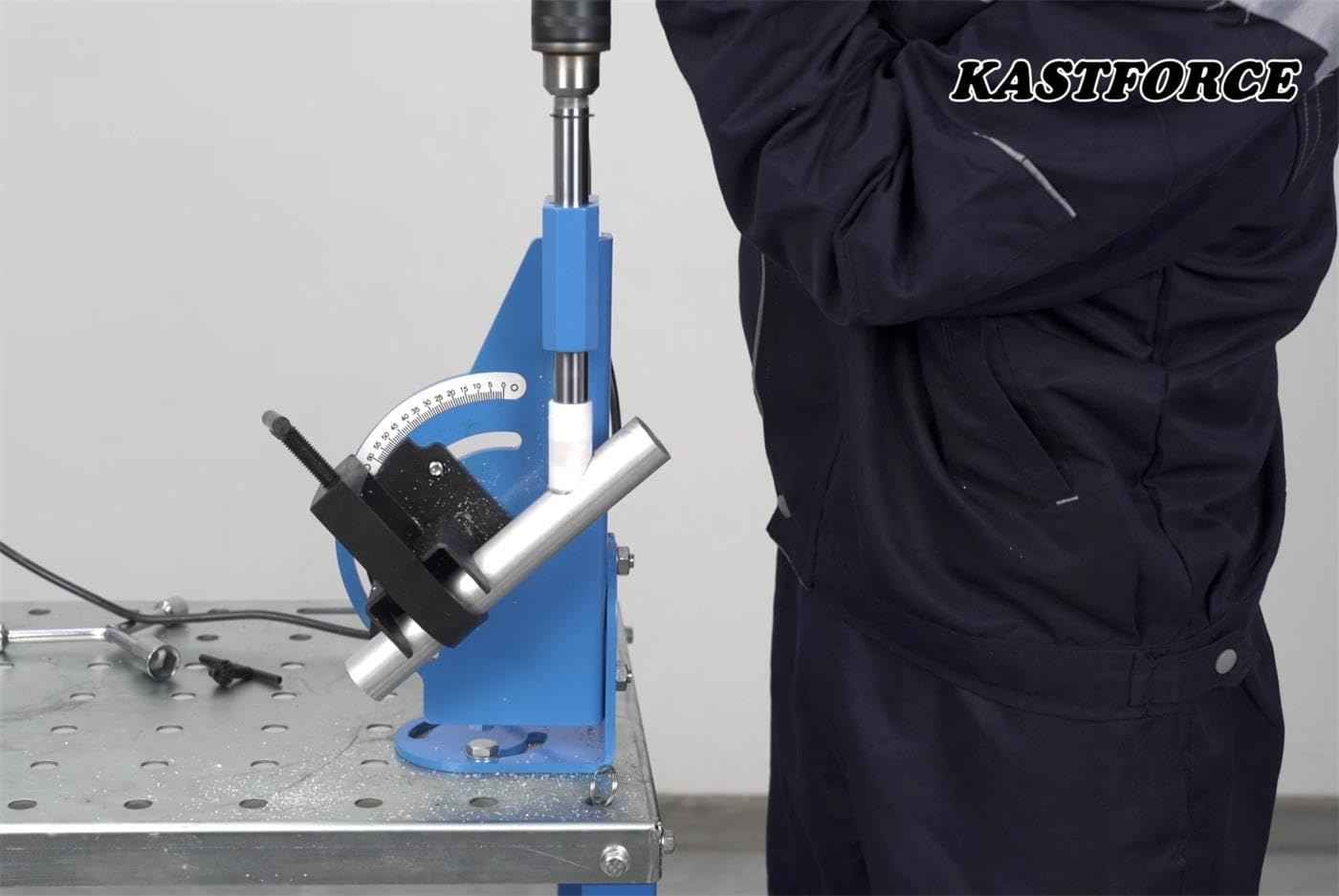 2-Inch Hole Saw Tube Notcher - Adjustable Pipe Notcher for 60-Degree Angles