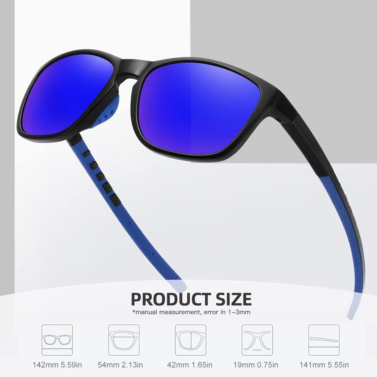 MEETSUN Polarized Sports Sunglasses - UV400 Protection for Driving, Running, Cycling & Fishing