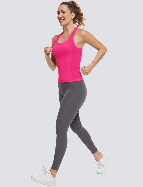 MathCat Racerback Workout Tank Tops for Women - Seamless Muscle Design | Sizes XS-L