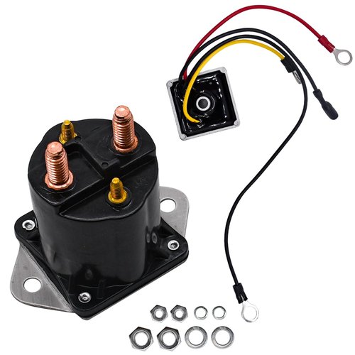 JDLLONG Golf Cart Starter Solenoid 12V for Club Car DS & Precedent Gas Golf Cart 1984-up Replace 1013609 1012275 435-154 1012275 with Voltage Regulator Rectifier