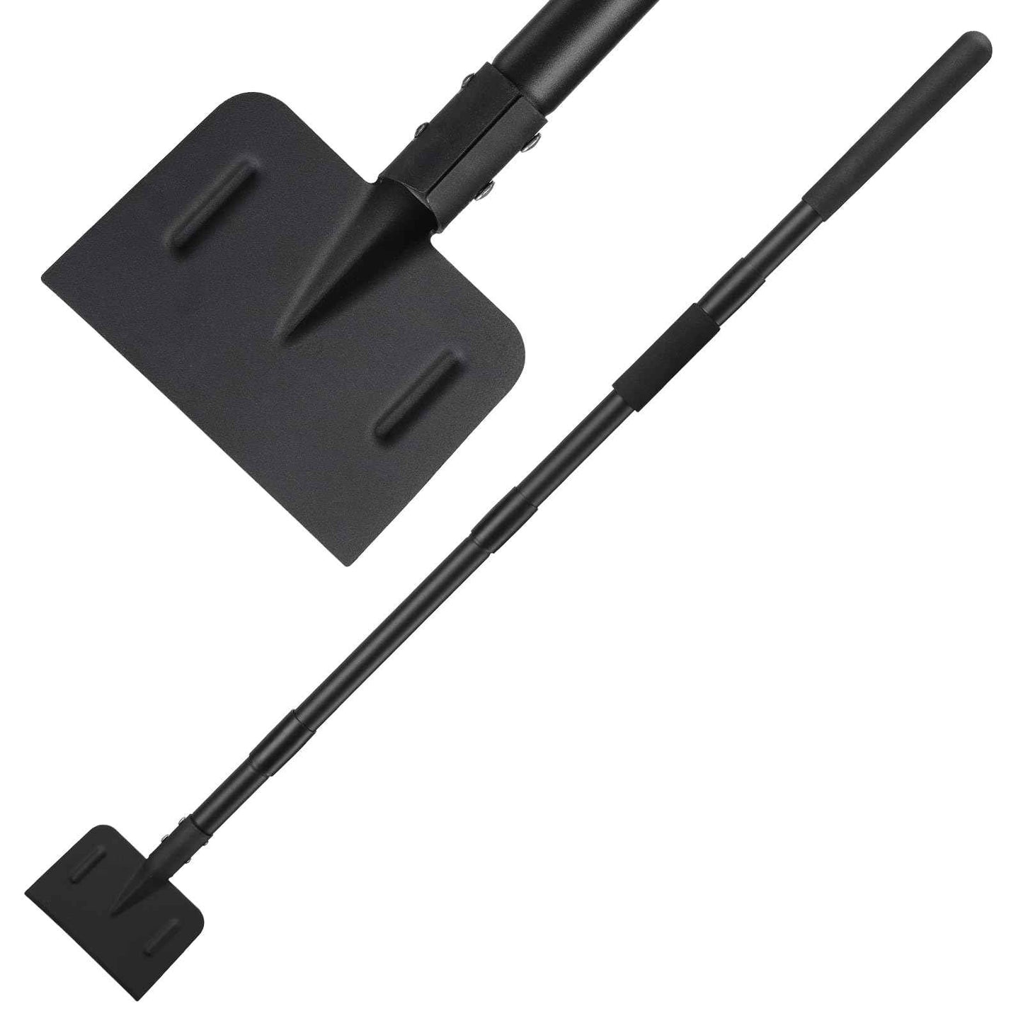 Multifunctional Garden Cleaning Shovel, Heavy Duty Steel Flat Shovel with 67" Adjustable Handle, Gardening Scraper Shovel, Outdoor Spade Tool for Weeding, Lawn Edging, Digging, Ice Removal