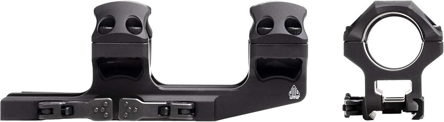 UTG ACCU-SYNC QR 1" Medium Pro Scope Mount - 34mm Offset, Sleek Black Design