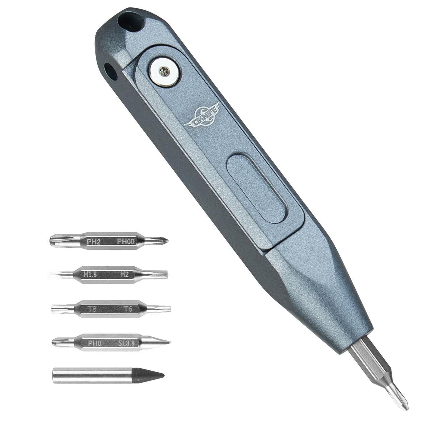 OKNIFE Otacle D1 Mini Precision Screwdriver Set, 9 in 1 EDC Multi Bit Pocket Screwdriver, Industrial S2 Steel Magnetic Bits for Work or Daily Use