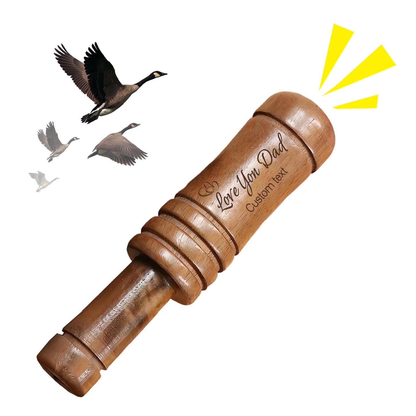 RSQGT Personalized Duck Call for Hunters, Custom Name Icon, 6-in-1 Whistle