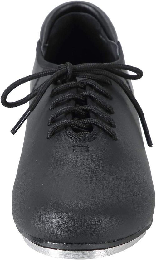 Linodes PU Leather Lace-Up Tap Shoes - Stylish Dance Footwear for Men & Women | Comfortable Fit