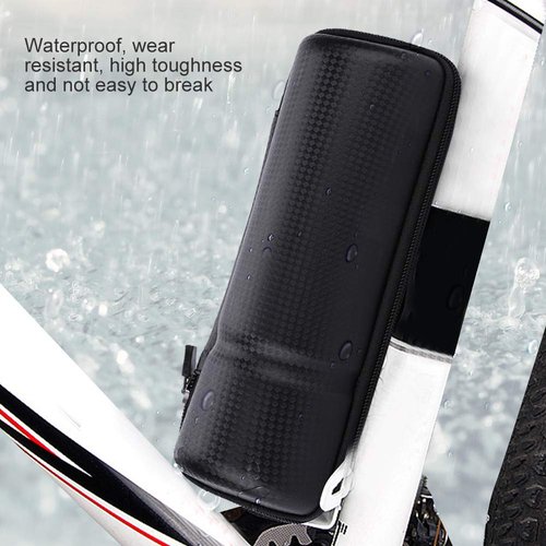 Bicycle Tool Bag, Portable Repair Kits Tools Bag Bike Kettle Rack Bottle Hard Shell Package(Carbon Black)