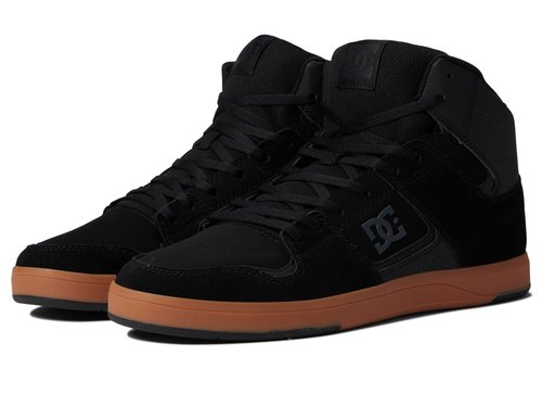 DC Mens Cure Casual High-Top Skate Shoes Sneakers Black/Gum 1 10 D - Medium