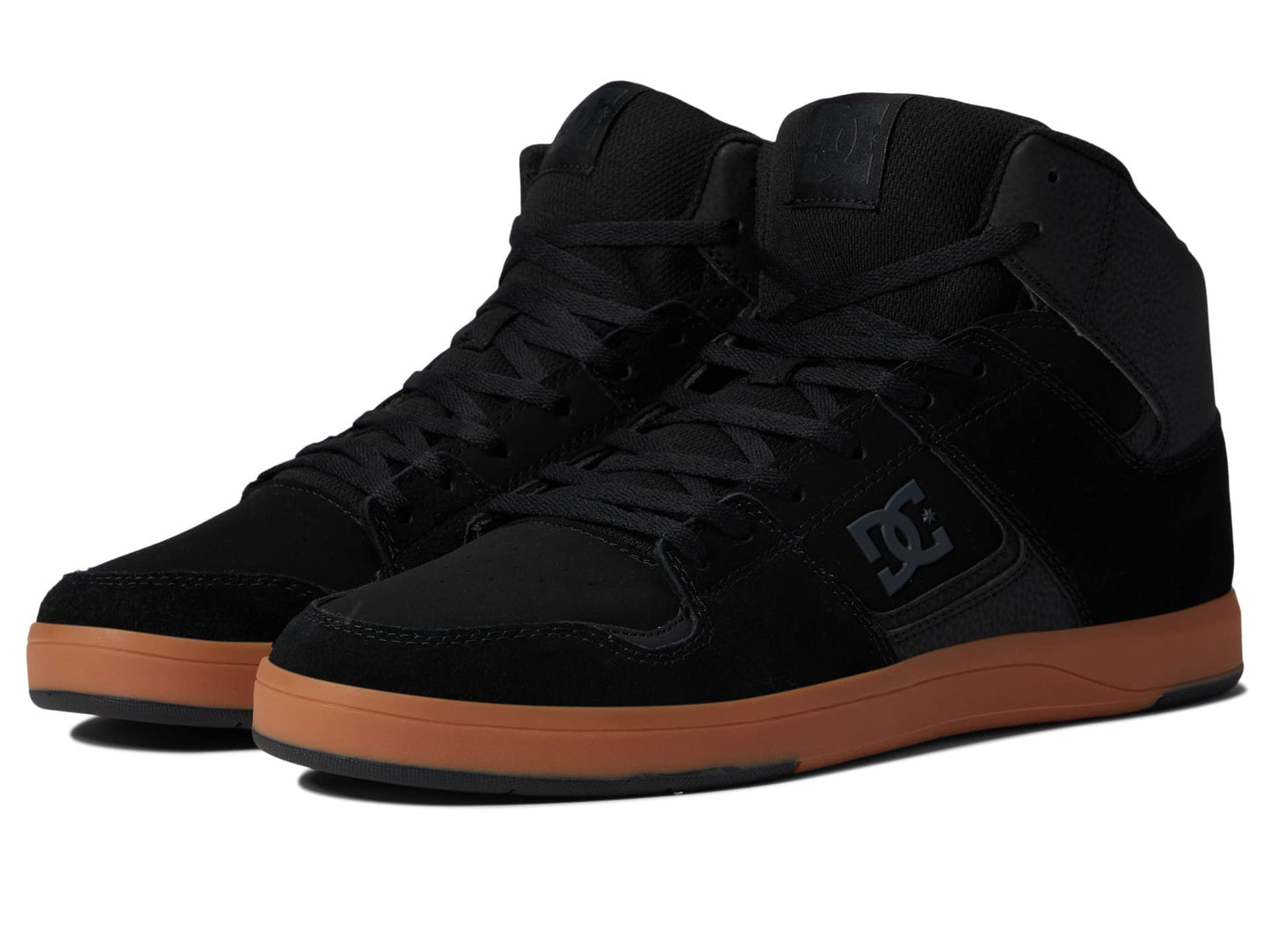 DC Mens Cure Casual High-Top Skate Shoes Sneakers Black/Gum 1 8.5 D - Medium