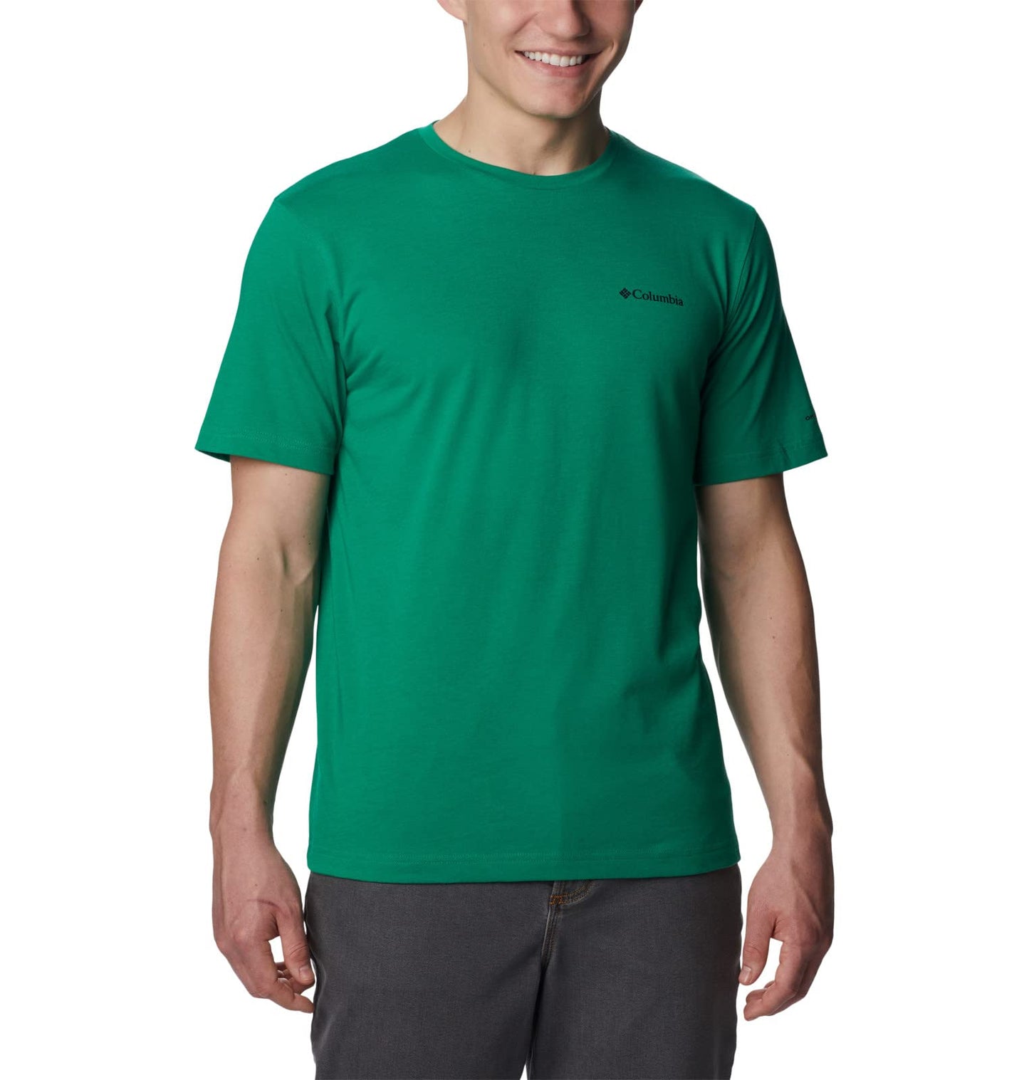 Columbia Men's Thistletown Hills Short Sleeve, Bamboo Forest, 6X Big