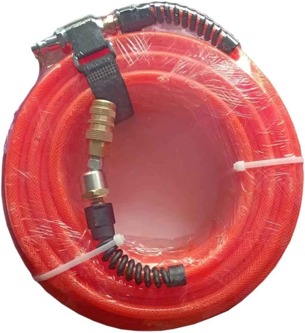 Z-Flex 1/4in. x 100ft. Reinforced Polyurethane Air Hose with Ball Coupler & Safety Plug - 300 PSI