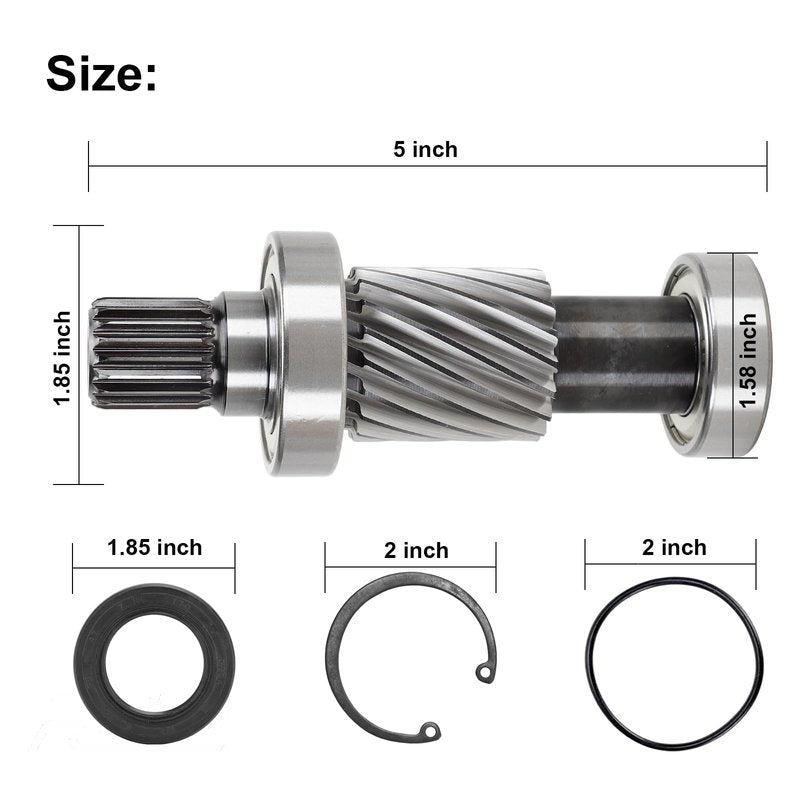 Roykaw Golf Cart Input Shaft Kit,Clasp Spring, Oil Seal, O-Ring Seal for EZGO RXV 2008-up Electric Models,Replacs OEM# 620329