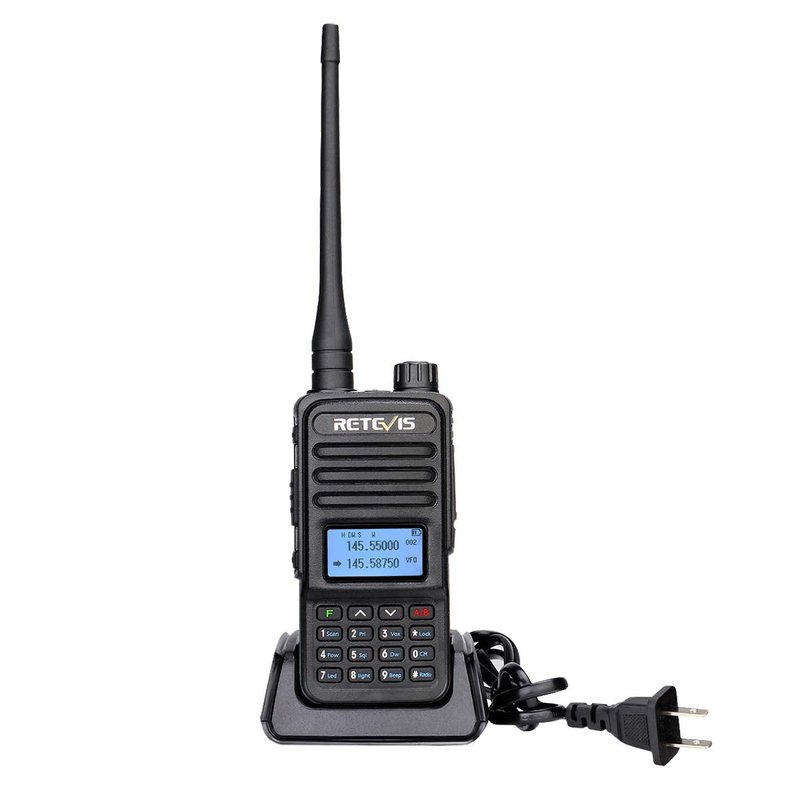 Retevis RT85 Dual Band Two Way Radio Long Range, Handheld Radio Walkie Talkie,VOX DTMF Emergency 2-Way Radio Rechargeable(1 Pack)