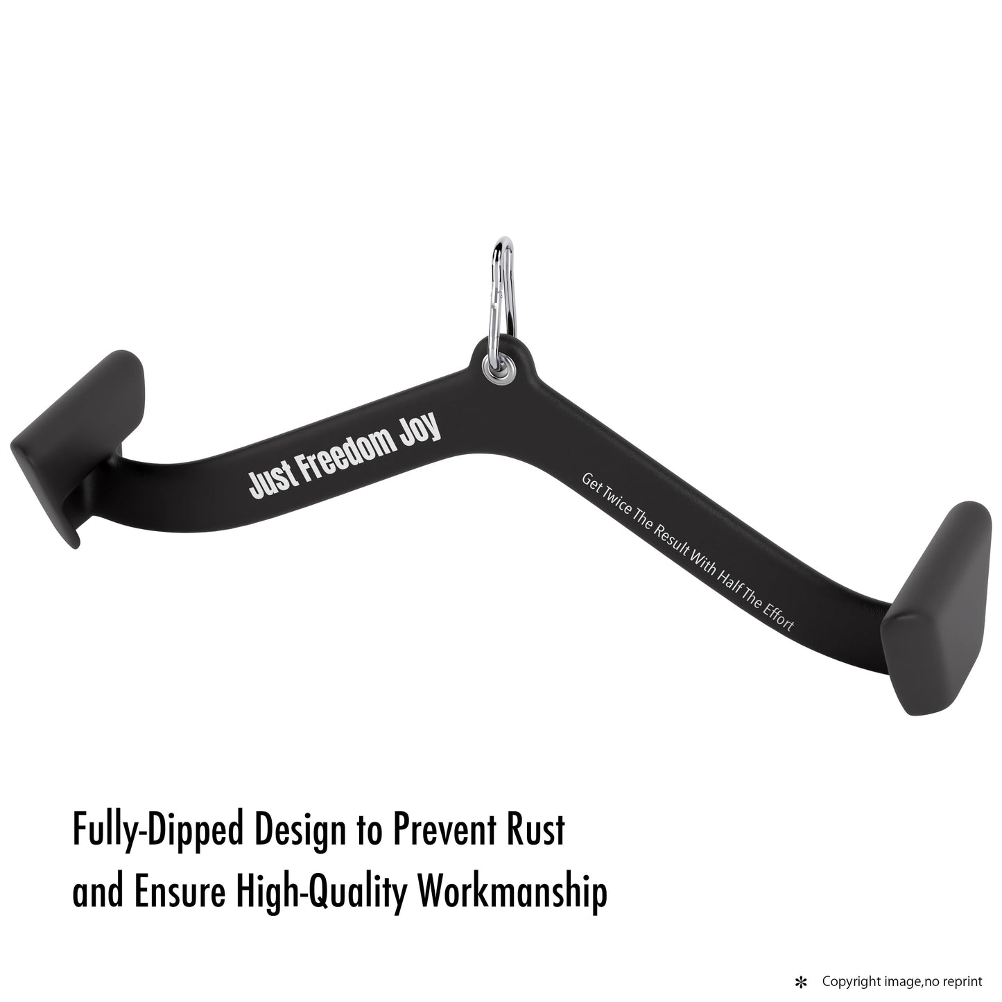 JFJ LAT Pulldown Attachment - V Bar & T Bar for Cable Machines - Heavy-Duty Steel with Rubber Coating - Ergonomic Grip - NEW JFJ03