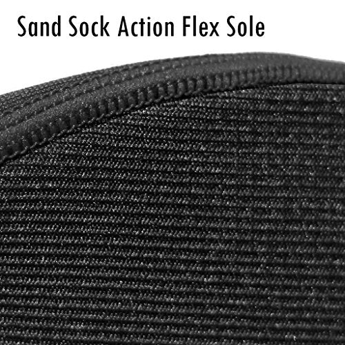 Sand Socks for Beach Soccer, Volleyball & Snorkeling - Black Medium
