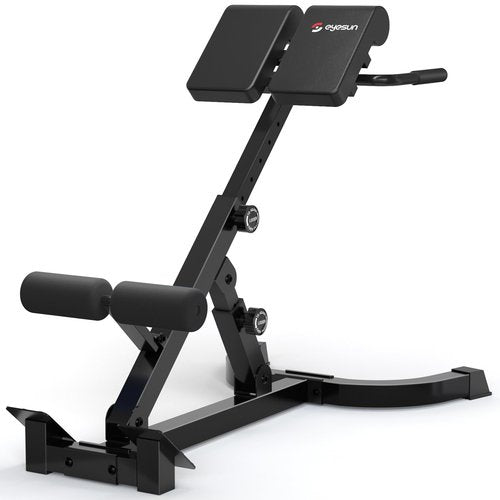 Roman Chair,Foldable Back Extension Machine,Adjustable Ab Back Extension Machine,Core Strength Trainer,Back Exercise Machine for Glute,Ab Workouts,Full All-in-One Body Workout&Home Gym Fitness