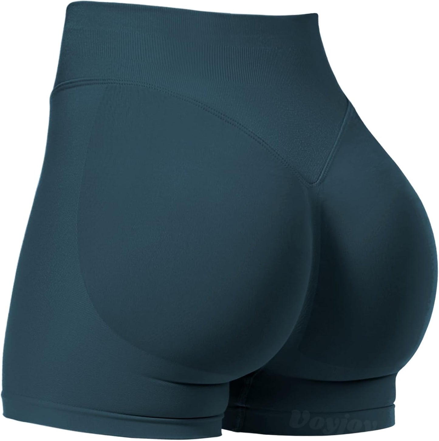 VOYJOY Women's Workout Booty Biker Shorts - Scrunch Butt Lifting Seamless Design | 2.5" to 6" Sizes
