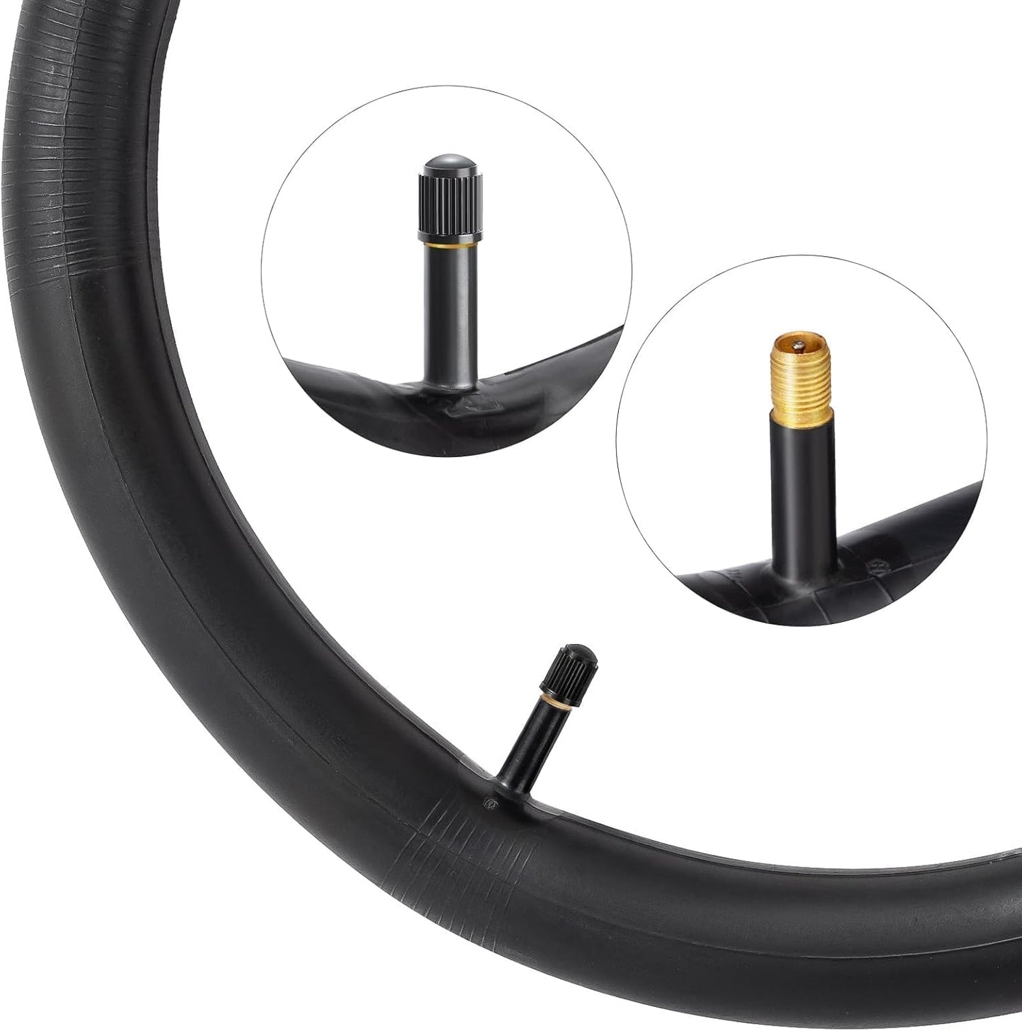 YUNSCM 24" Bike Tubes - Durable 24x1.75/2.125 AV32mm Schrader Valve | Compatible with Multiple Sizes