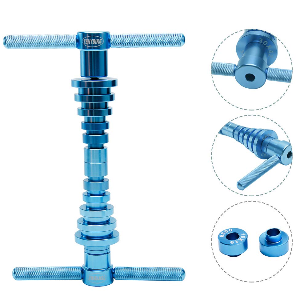 Bike Bearing Press Kit, Bottom Bracket Bicycle Wheel Hub BB Axis Bearing Install Tool, AM Frame Pivot Point Bearing Installation Tool