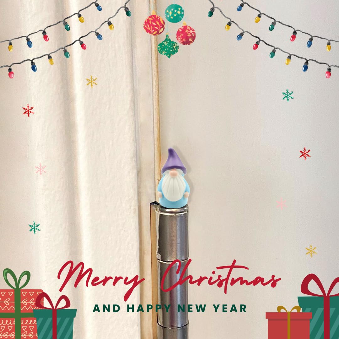 Hinge Head Gnome Set of 6 - Door Hinge Heads Decorative Topper - Magnetic Door Hinge Caps for Home Decoration