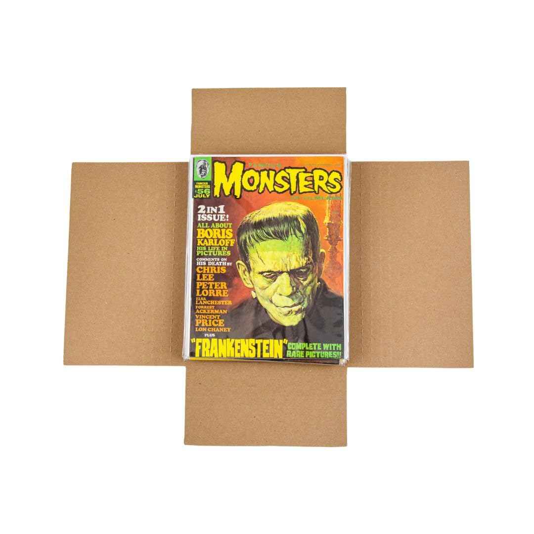 Gemini Magazine and Comic Book Mailers for Shipping (8.5x11x2’’ – 25 Pack) | US-Made Corrugated Cardboard Stay Flat Mailers with Expandable Capacity | Great For Shipping Documents, Photos, and More.