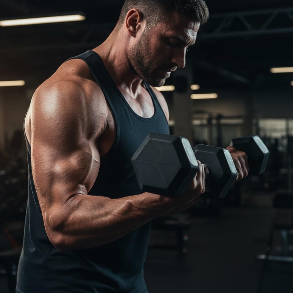 Rubber Hex Dumbbell Set - Premium Coated Free Weights for Home Gym | Multiple Weights 15-550 lbs