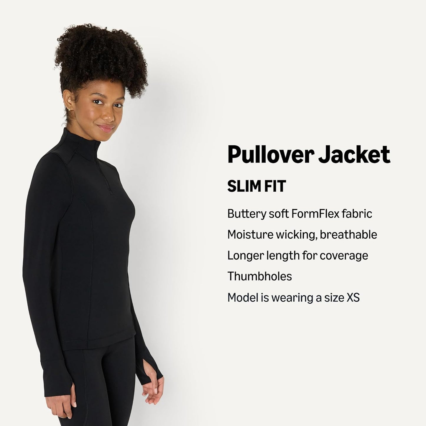 Skiennix Women's Active Quarter Zip Pullover Jacket - Buttery Soft Slim Fit, Perfect for Workouts