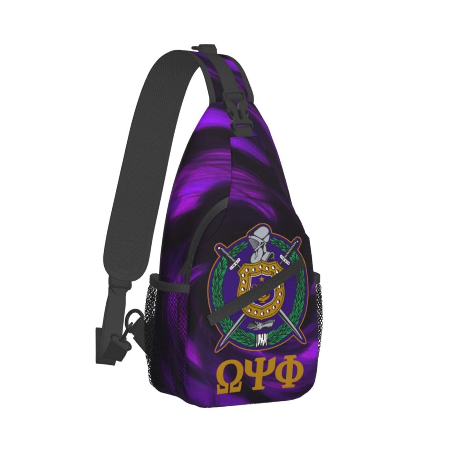 Bixinboy Psi Phi Sling Bag Crossbody Travel Hiking Chest Backpack Shoulder Daypack For Men