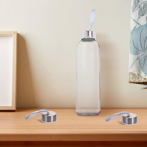 BESTonZON 20 PCS Water Bottle Replacement Caps, Universal Screw-On Design, Inner Diameter 38mm, Height 21mm, Leakproof Metal Caps with Rope for Reusable Water Bottles