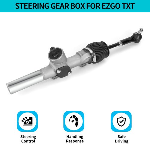 10L0L Golf Cart Steering Gear Box Assembly Let You Experience Smooth and Effortless Driving, Fits for EZGO TXT 2001-UP Golf Carts 70602G01 70964G01 70964G02