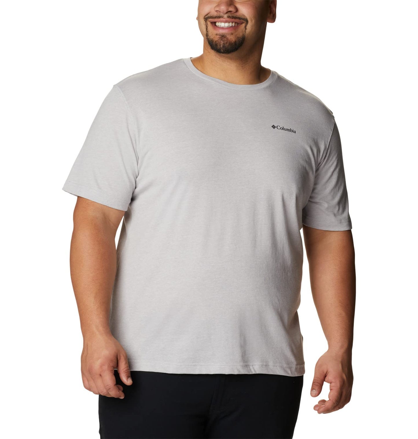 Columbia Mens Thistletown Hills Short Sleeve T-Shirt, Columbia Grey Heather, 5X Tall