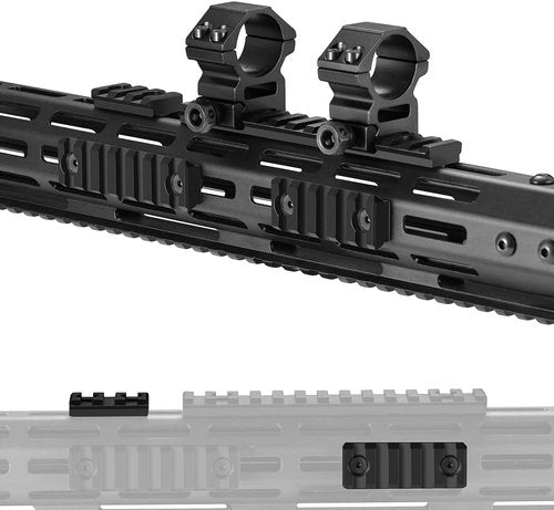 Gotical 5 Slots Aluminum Key mod Rail Section for Key mod Five Slots Key mod Rail Picatinnii Rail Section (Pack of 3-6 PCS 5 Slots)