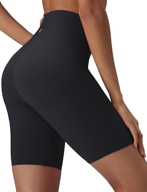 Baleaf Women's Biker Shorts - 8" High Waist Tummy Control & Butt Lifting Yoga Shorts