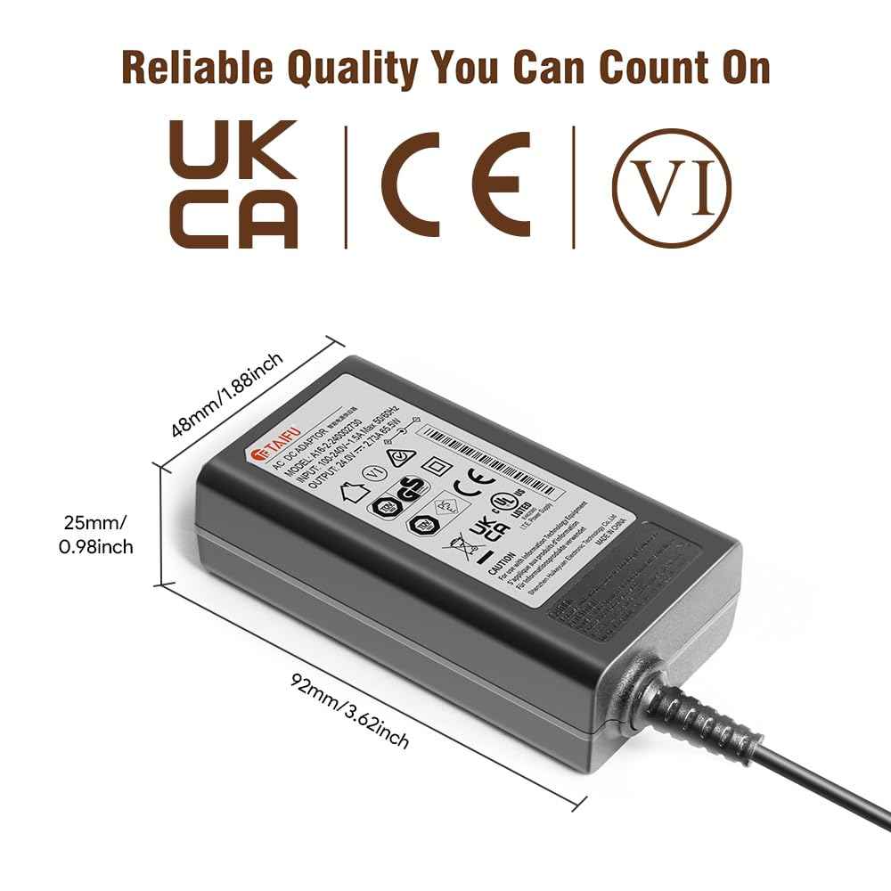 TAIFU 24V AC Adapter Charger for Levoit Vital 200S LAP-V201S-WUS LAP-V201S-AUSR Smart True HEPA Levoit Air Purifier LAPV201SWUS LAPV201SAUSR Power Supply Cord