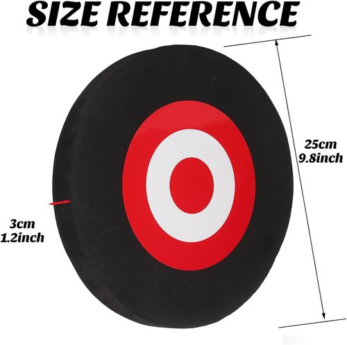High Density Foam Archery Target - Self-Healing Design for Indoor & Outdoor Shooting Practice | Black & Red