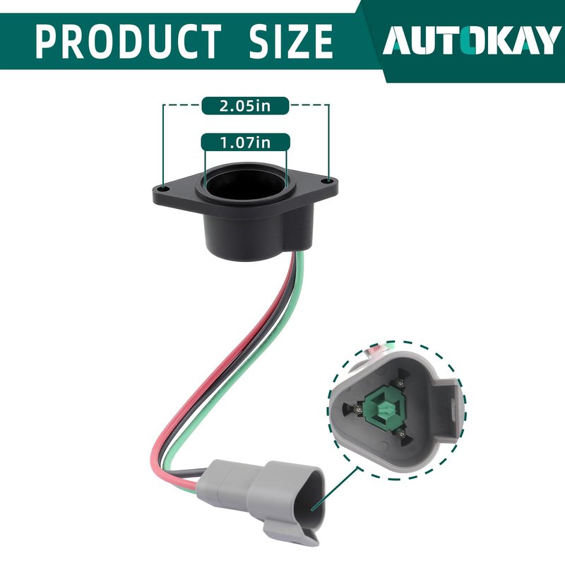 AUTOKAY 102265601 (High Speed Magnet) Speed Sensor Fits for Club Car IQ DS and Precedent 2004-up 48V Electric Golf Cart with ADC Motor, Re# DL9-2171S 1022656-01 102704901